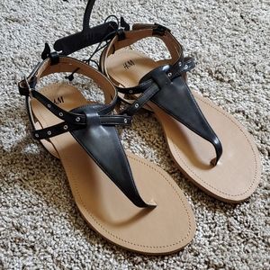 🆕️ CUTE H&M BLACK & KHAKI WOMEN'S SANDALS